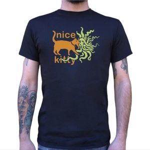 DELTA PRO WEIGHTS Black "Nice Kitty" Tshirt Size M‎